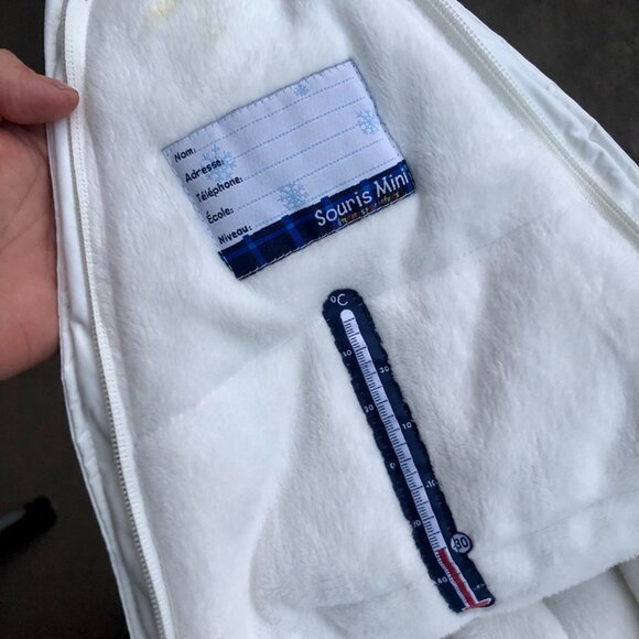 Souris Mini Baby Winter Bunting Bag 3-6M – Polar Cat Snowsuit, Warm Sleeping Bag - Picture 4 of 8